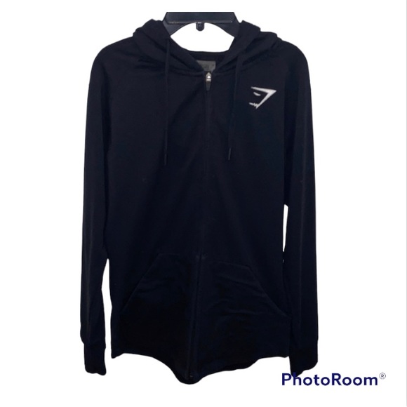 Gymshark Jackets & Coats Gymshark Womens Full Zip Hoodie Black